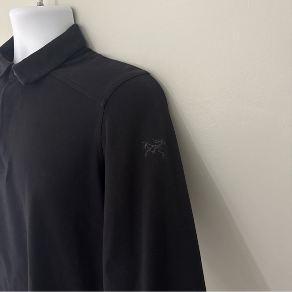 Arc'teryx Mens Black Long Sleeve Polo - XS - Picture 3 of 6